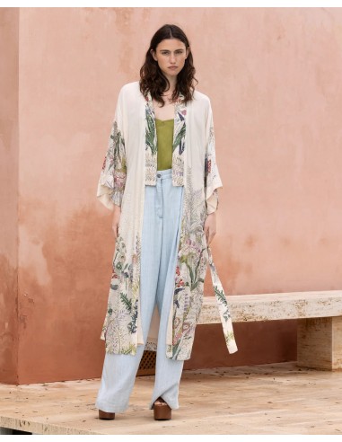 KIMONO LARGO CALADOS FLORES ROTO MULTI