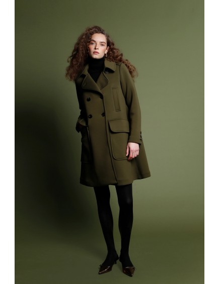 Cropped Double-Breasted...