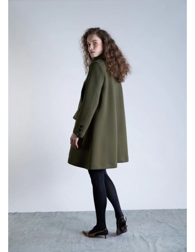 Cropped Double-Breasted Tailored Coat