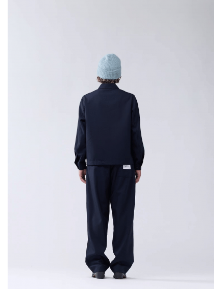 Lined Wool Overshirt Night 2