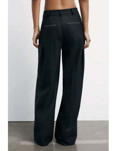 Pantalón "ESSENTIAL" palazzo Negro