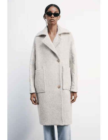 Abrigo Midi Mezcla de Lana