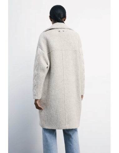 Abrigo Midi Mezcla de Lana