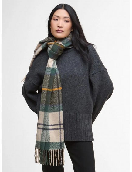 BUFANDA TARTAN FLECOS VERDE...