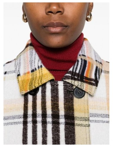 Abrigo estampado de lana con doble...