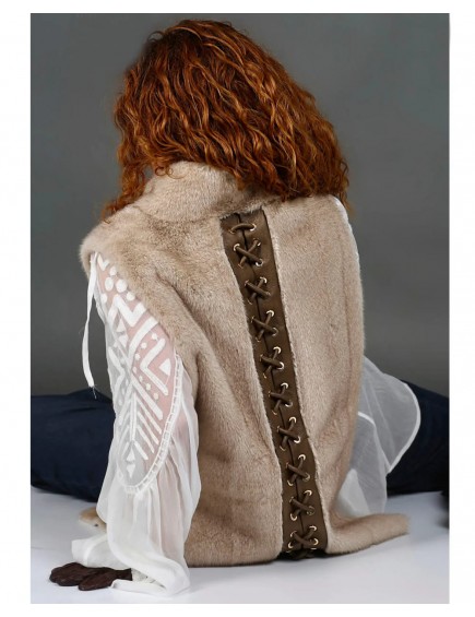 Chaleco Eco Pelo Beige 2