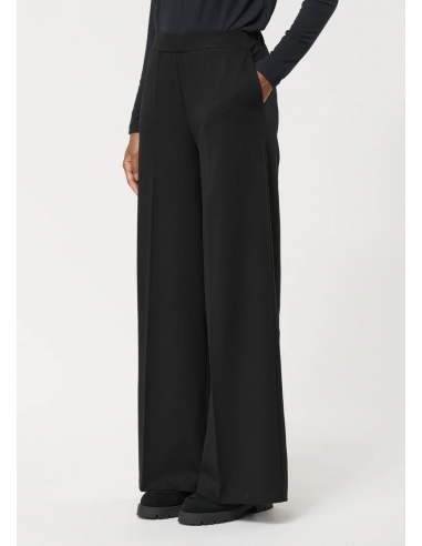 Pantalón Ancho Negro Milano Stretch
