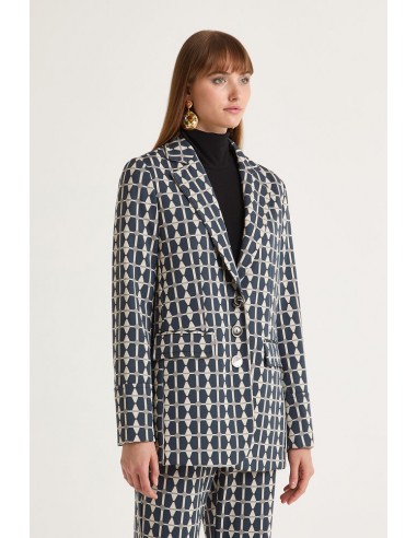 Chaqueta Geometric Jacquard