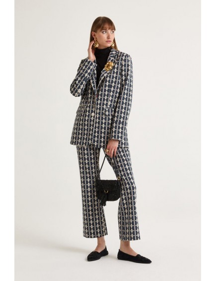 Chaqueta Geometric Jacquard