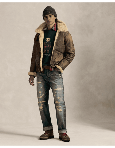 Sudadera verde de felpa con Polo Bear Sudadera verde de felpa con Polo Bear