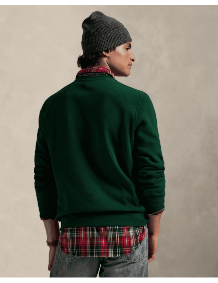 Sudadera verde de felpa con... 2