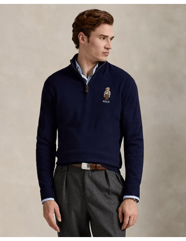 Jersey de lana con cremallera corta