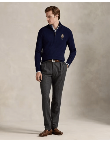 Jersey de lana con cremallera corta