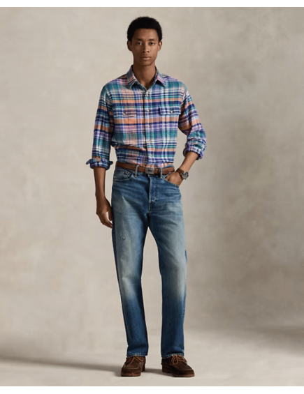 Camisa de sarga cepillada...