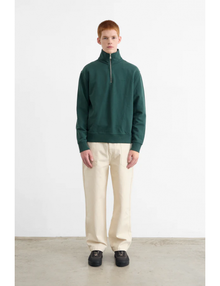 Half Zip DK Green