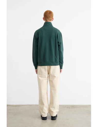 Half Zip DK Green