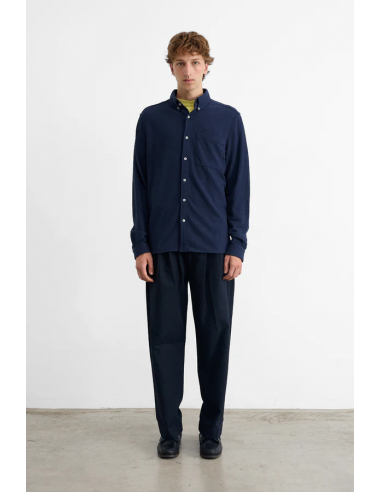 CAMISA TOALLA AZUL MARINO