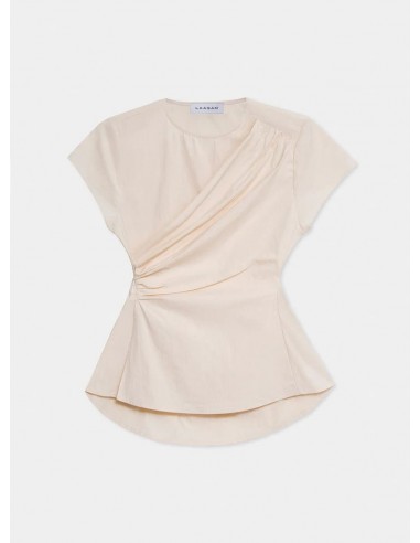 Top Asimetrico Raven Crema