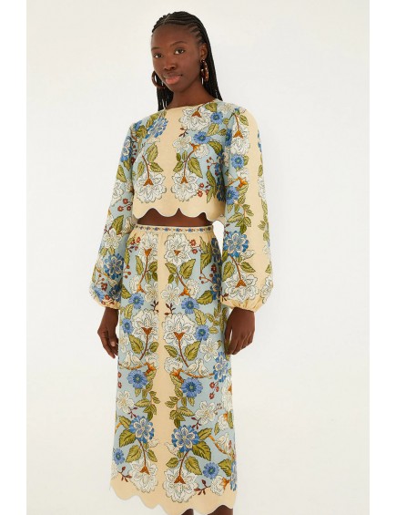 Top Garden Scarf Blue