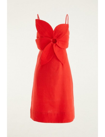 Vestido Red Flower Mini 2