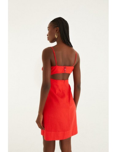 Vestido Red Flower Mini