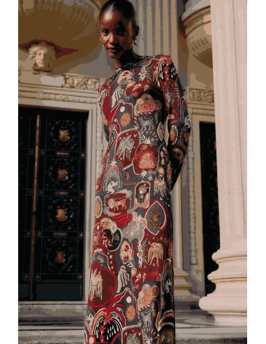 VESTIDO PUNTO SEDA M/L EST