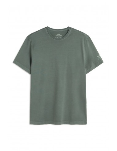 CAMISETA BASICA LISA RECTA VERDE