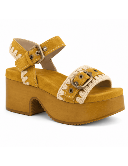 High Heel Wood Clog Buckle... 2