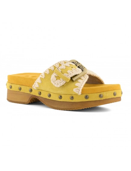 Low Heel Wood Clog Buckle... 2