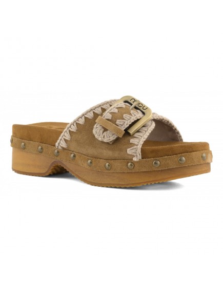Low Heel Wood Clog Buckle... 2