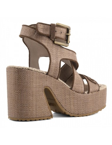 Raffia Platform Nut Brown