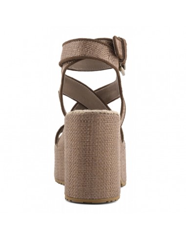 Raffia Platform Nut Brown