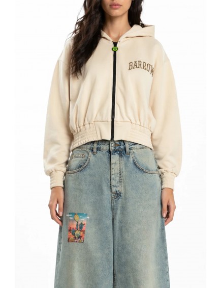 Sudadera Felpa Zip Borchie