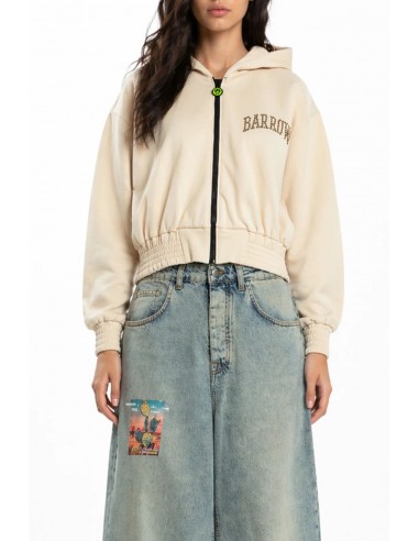 Sudadera Felpa Zip Borchie