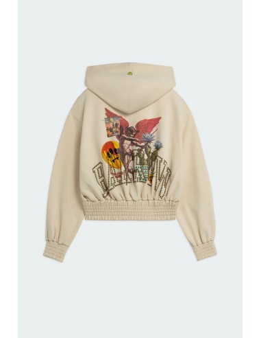 Sudadera Felpa Zip Borchie
