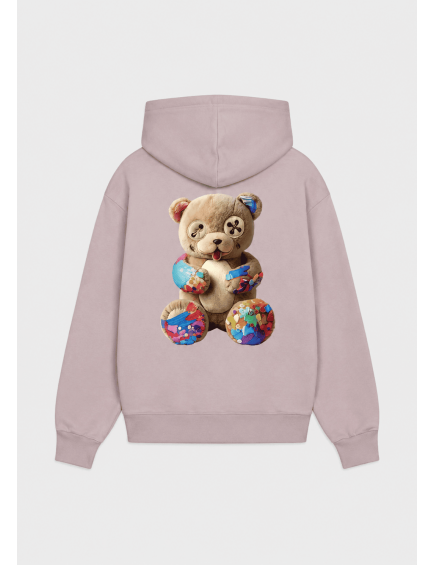 SUDADERA CAPUCHA ROSA 2