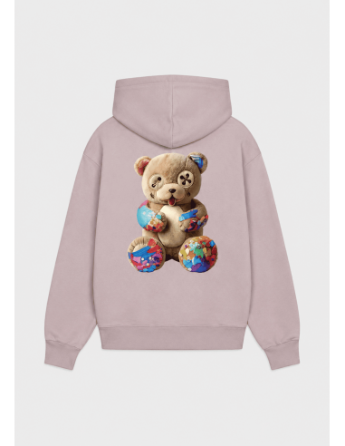SUDADERA CAPUCHA ROSA