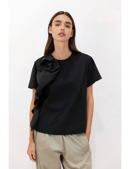 Camiseta Sculptural Rosette...