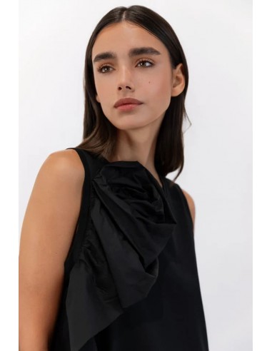 Vestido Sculptural Rosette Mercerized