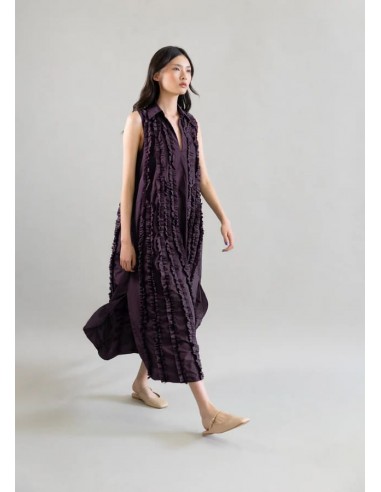 Vestido Tafetán Cintas Fig