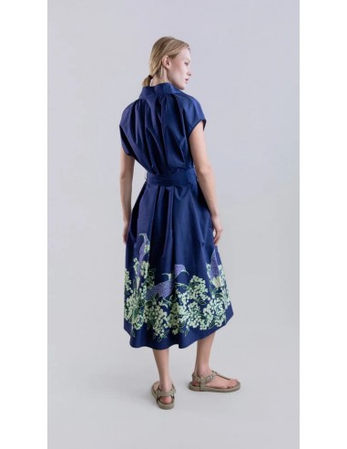 Vestido Sculptural Peacock Bloom