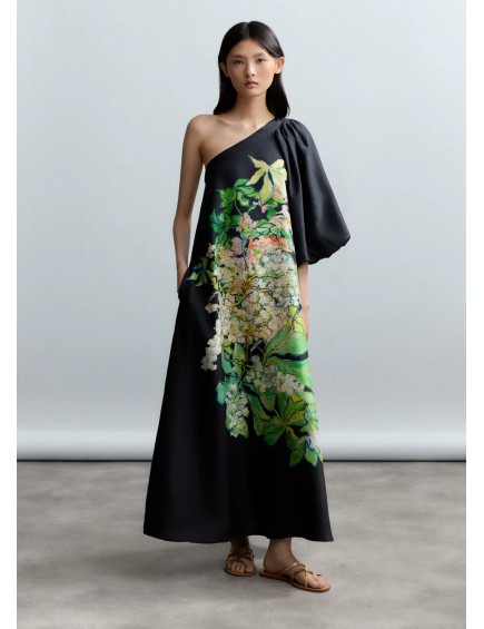 Vestido Hydrangea Brush
