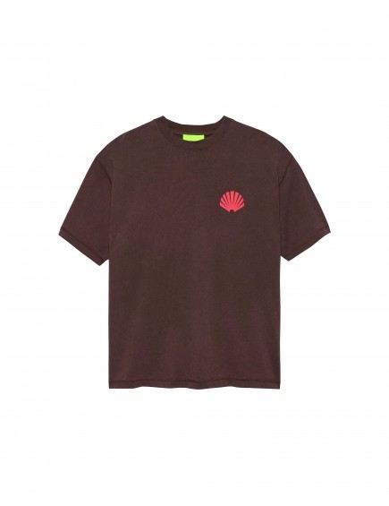 Camiseta Logo Walnut/Deep Red 2