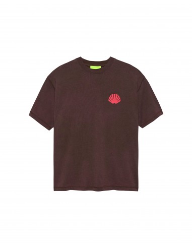 Camiseta Logo Walnut/Deep Red