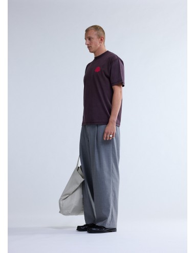 Camiseta Logo Walnut/Deep Red