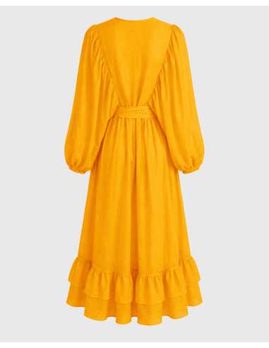 Vestido Manga Abullonada Mango