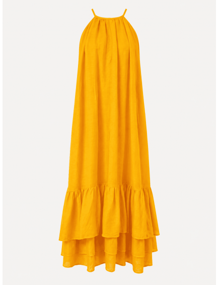 Vestido Halter Volantes Mango 2