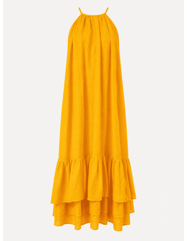 Vestido Halter Volantes Mango
