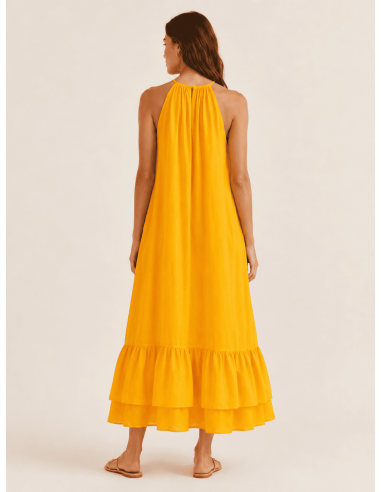 Vestido Halter Volantes Mango