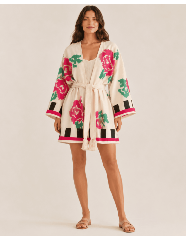Kimono Corto Flores